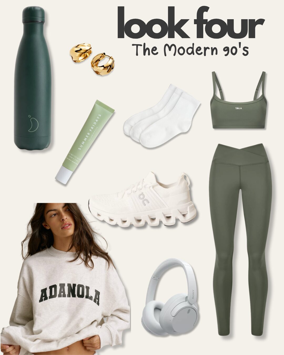 Pilates must haves UK 2026 - Look 5 The Staples Edit flatlay
