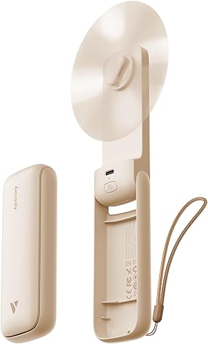 Aecooly Slim Handheld Fan beige - pilates must haves uk 2026